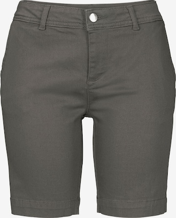 LASCANA Slim fit Trousers in Grey: front