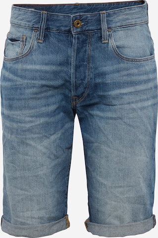 Regular Jean G-Star RAW en bleu : devant