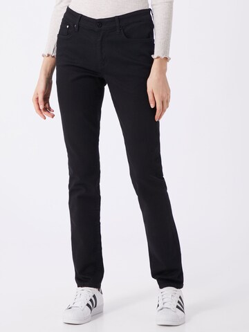 s.Oliver Slimfit Jeans 'Betsy' in Zwart: voorkant