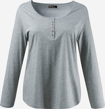 T-shirt Ulla Popken en gris : devant