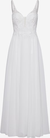 mascara Suknia wieczorowa w kolorze biały: przód
