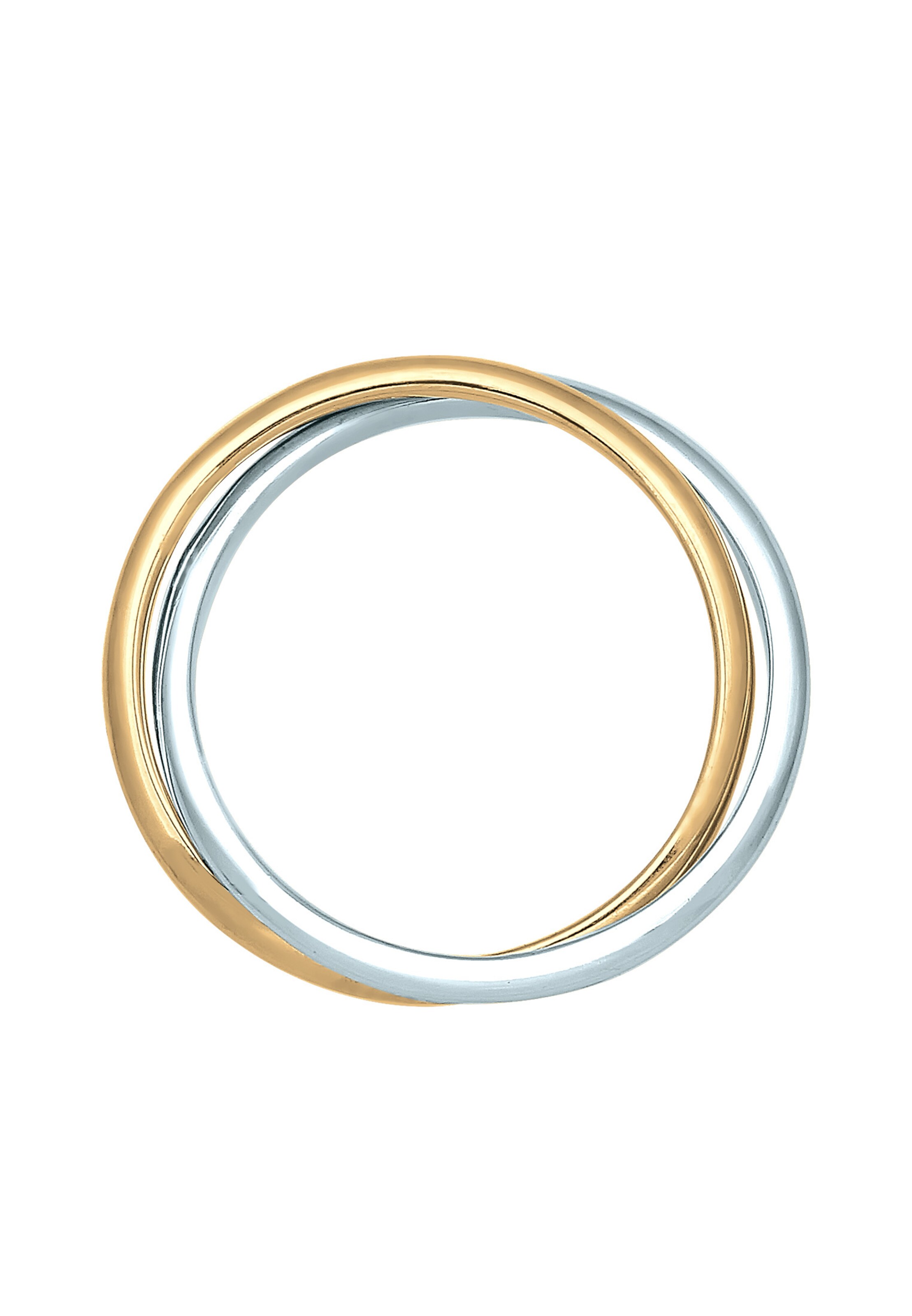 ELLI PREMIUM Wickelring 'Bi Color_Tri Color' in Gold