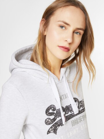 Sweat-shirt Superdry en blanc