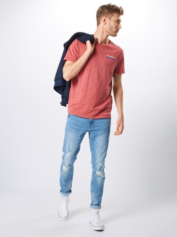 JACK & JONES Shirt 'Joraston' in Rot