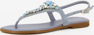 EVITA T-Bar Sandals 'OLIMPIA' in Blue: front