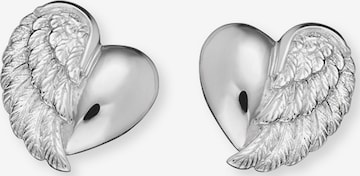 Engelsrufer Earrings 'Herzflügel' in Silver: front