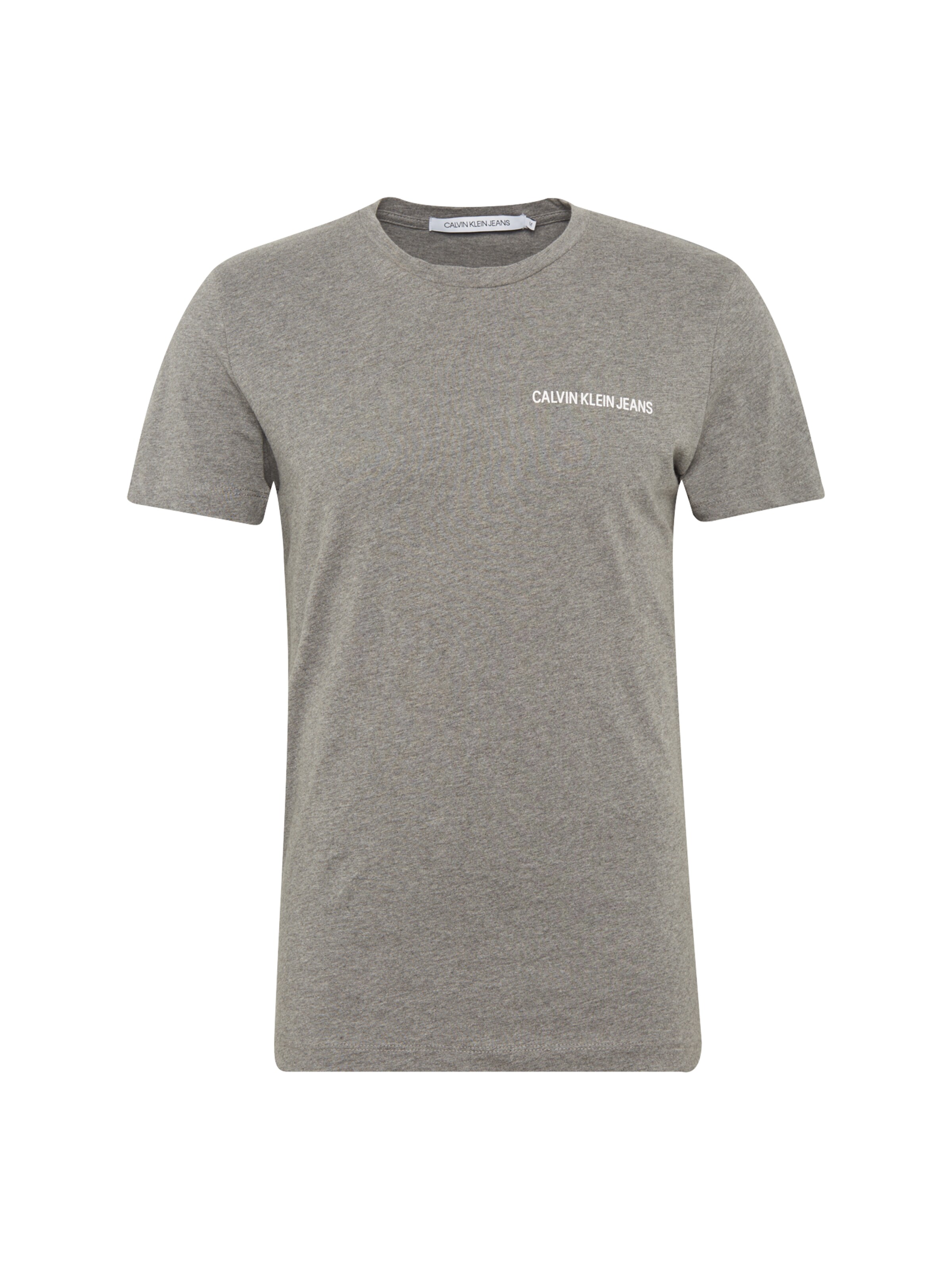 Männer Shirts Calvin Klein Jeans Shirt in Graumeliert - WP22036