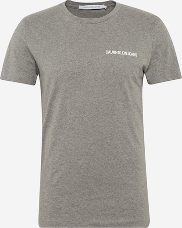 T-Shirt Calvin Klein Jeans en gris : devant