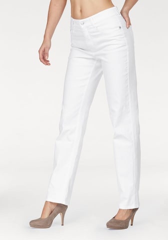 MAC Regular Bequeme Jeans 'Stella' in Weiß: predná strana