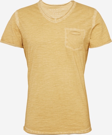 Key Largo Shirt 'Soda' in Geel: voorkant