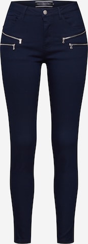 Freequent Slim fit Pants 'AIDA' in Blue: front