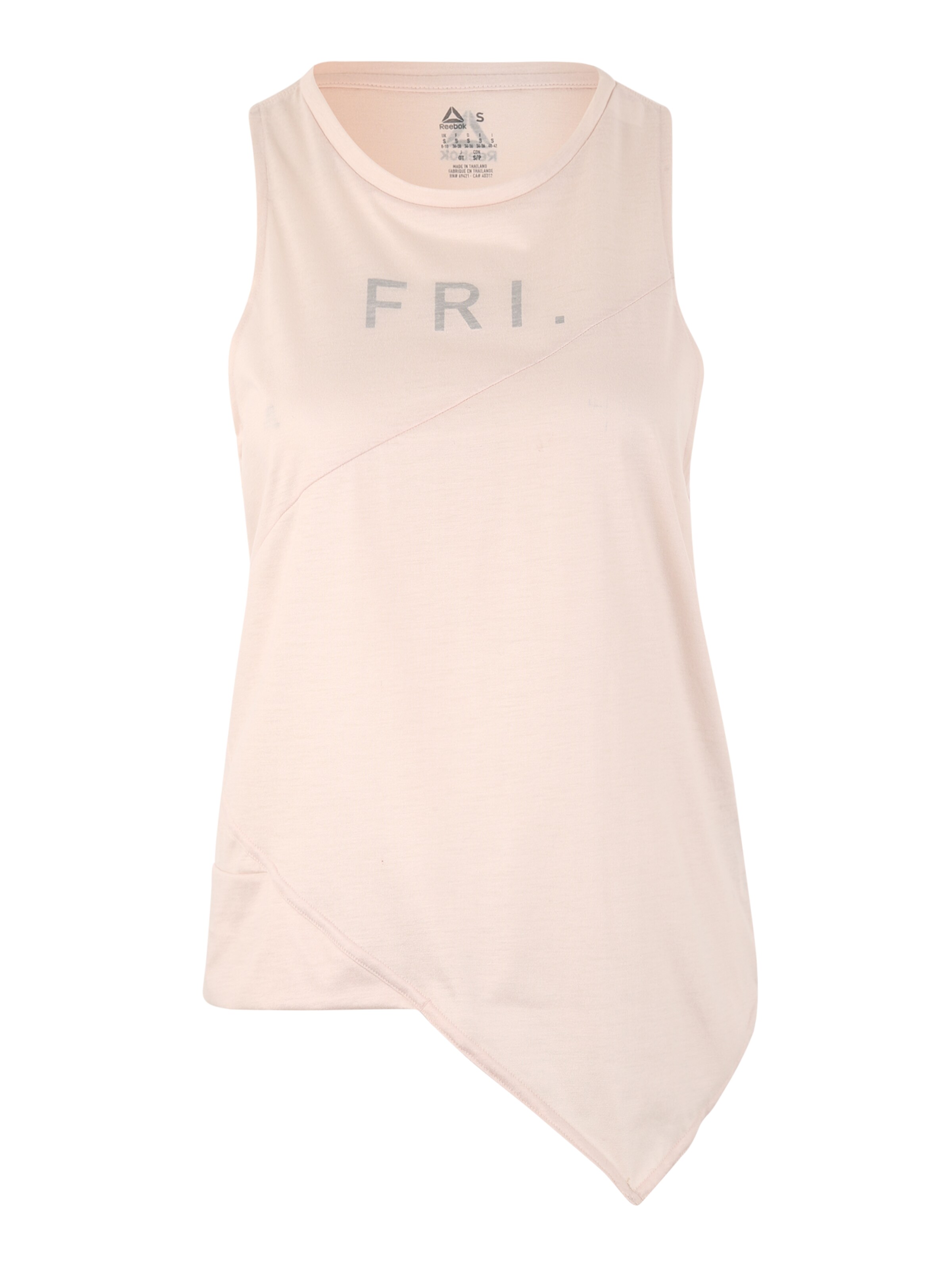 REEBOK - Sporttop 'Y Graphic Tank' in de kleur Beige