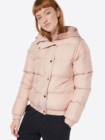 Urban Classics Winter Jacket in Pink: front