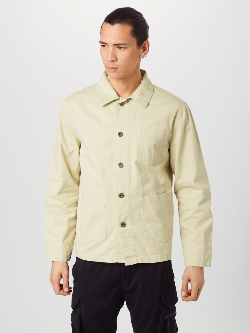 Men Clothing Urban Classics Casual shirts Pastel Yellow