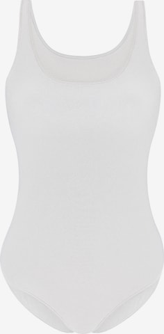 sassa Shirt Bodysuit 'Casual Comfort' in White: front