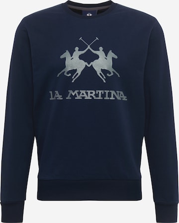 La Martina Sweatshirt in Blau: front