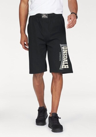 LONSDALE Regular Pants 'Jam' in Black: front