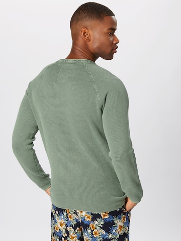 Key Largo - Regular Fit Pullover 'Thomas' em verde: atrás