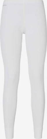 ODLO Slim fit Workout Pants 'Cubic' in White: front