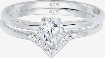ELLI Ring 'Dreieck' in Silber