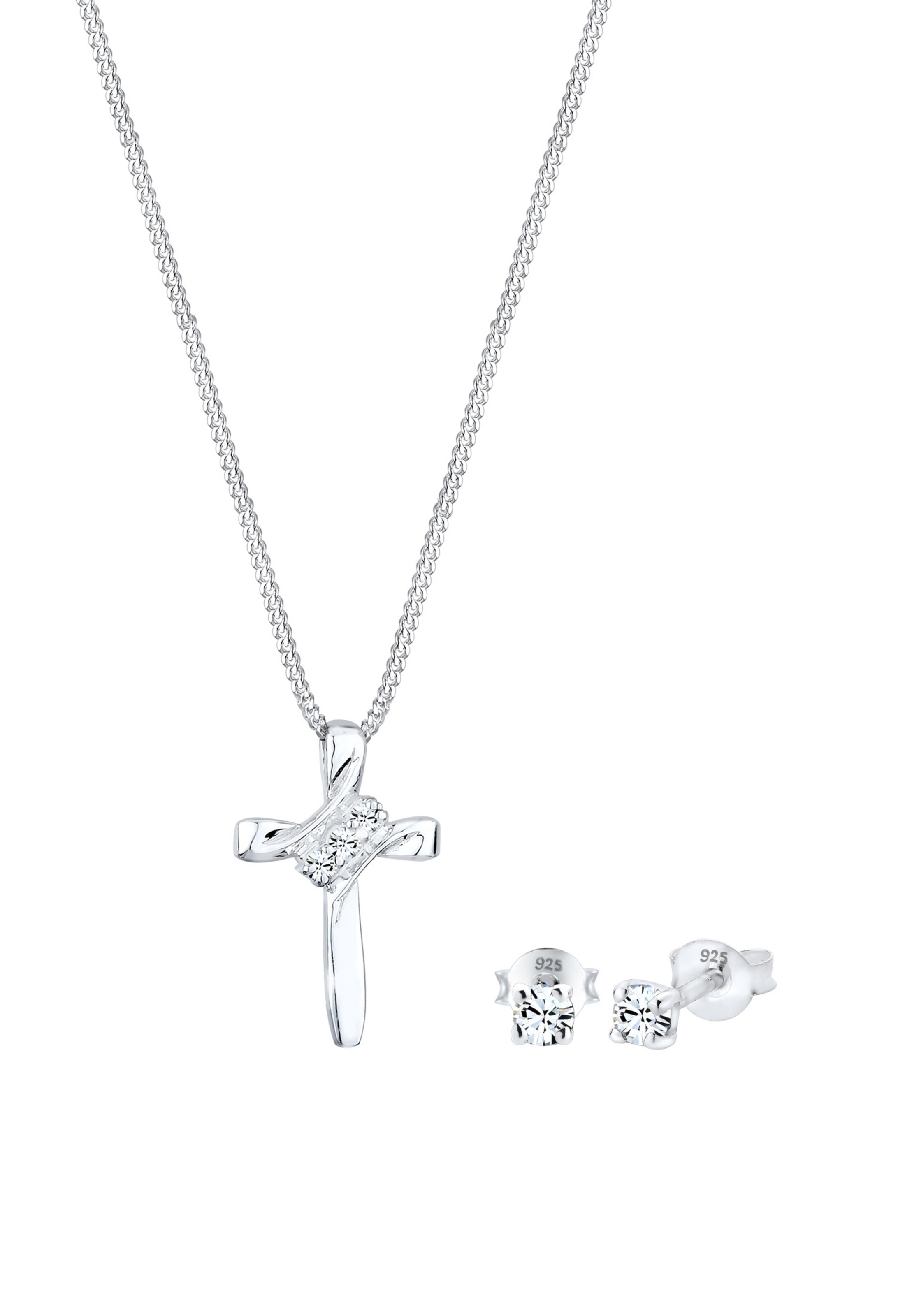 ELLI Ohrring in Silber: Vorderseite