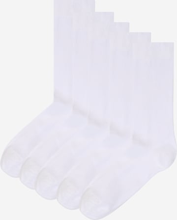 Chaussettes 'Bamboo' Resteröds en blanc : devant