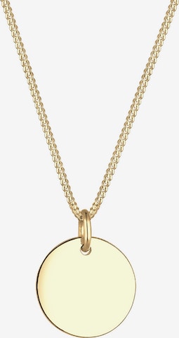 ELLI PREMIUM Necklace 'Geo, Kreis' in Gold: front