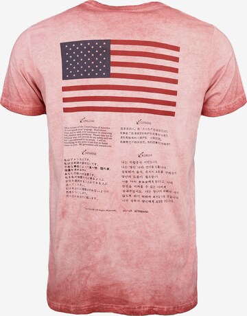 TOP GUN Shirt ' Powerful ' in Roze