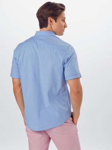 Coupe regular Chemise 'Ray' TOM TAILOR en bleu