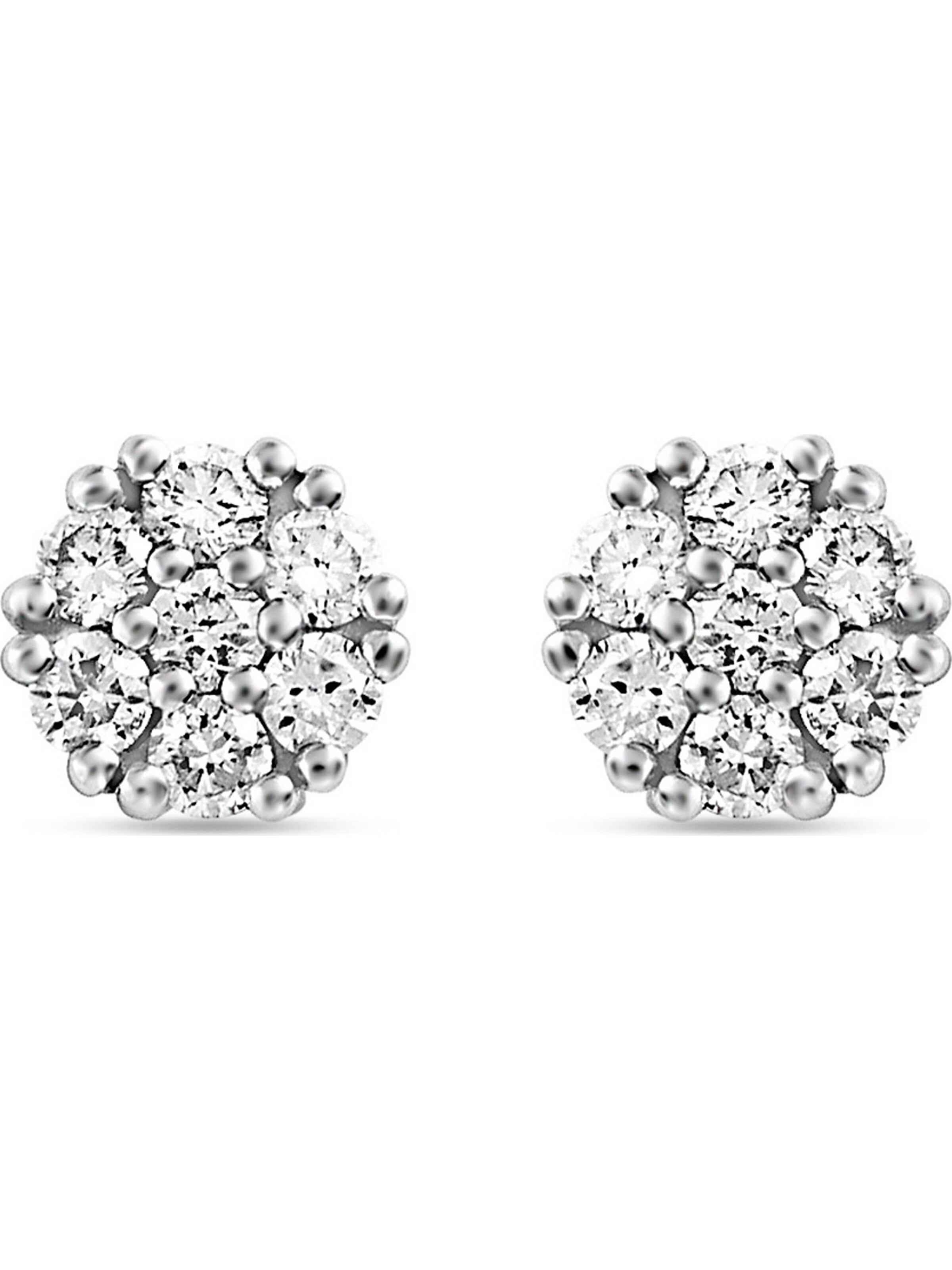 CHRIST Earrings in Silver: front