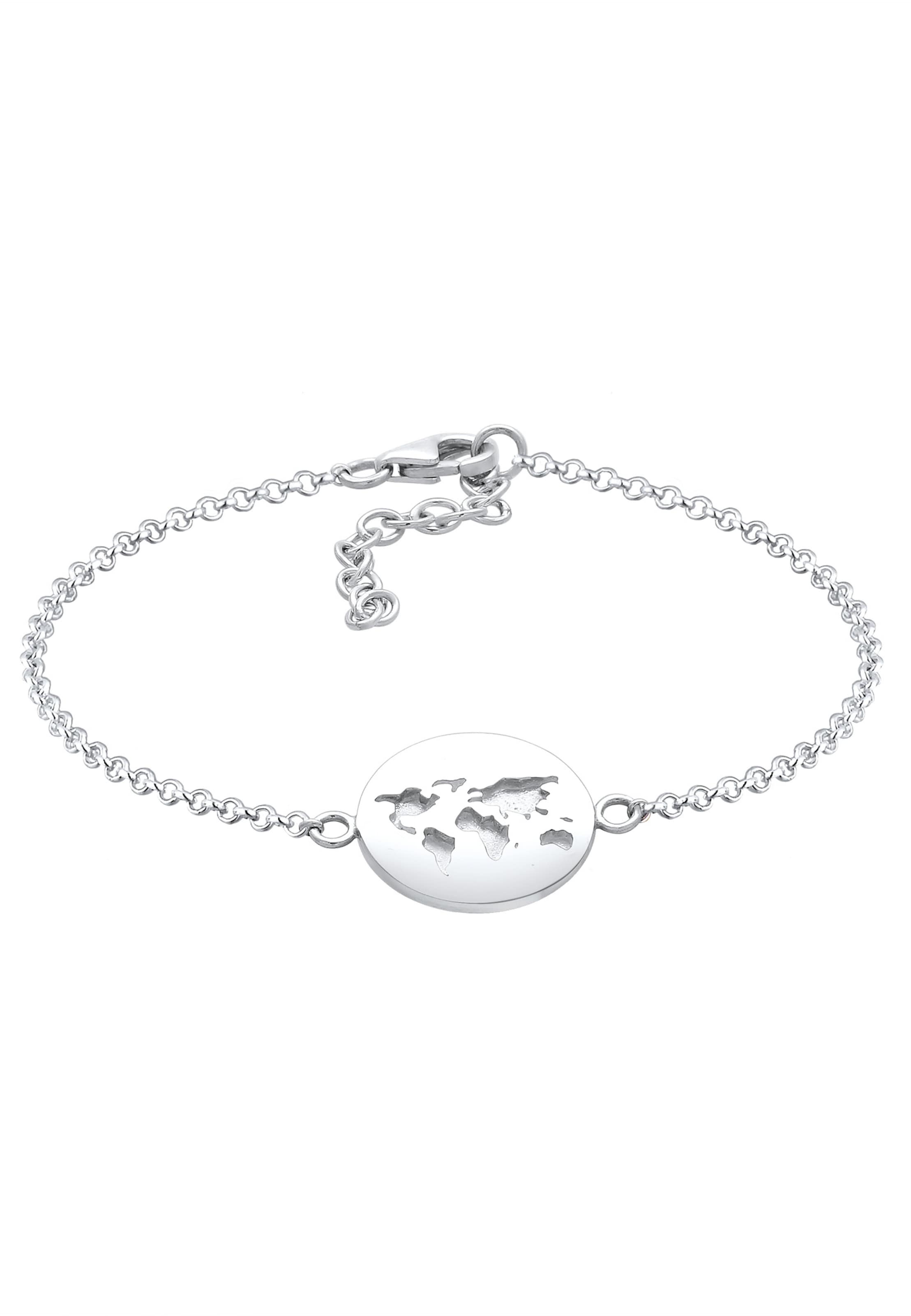 Bracelet 'Weltkugel' ELLI en argent : devant
