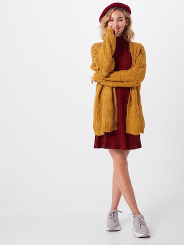 ABOUT YOU Knit Cardigan 'Fiona' in Yellow