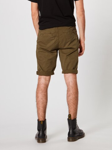 QS Loosefit Broek 'John' in Groen: terug