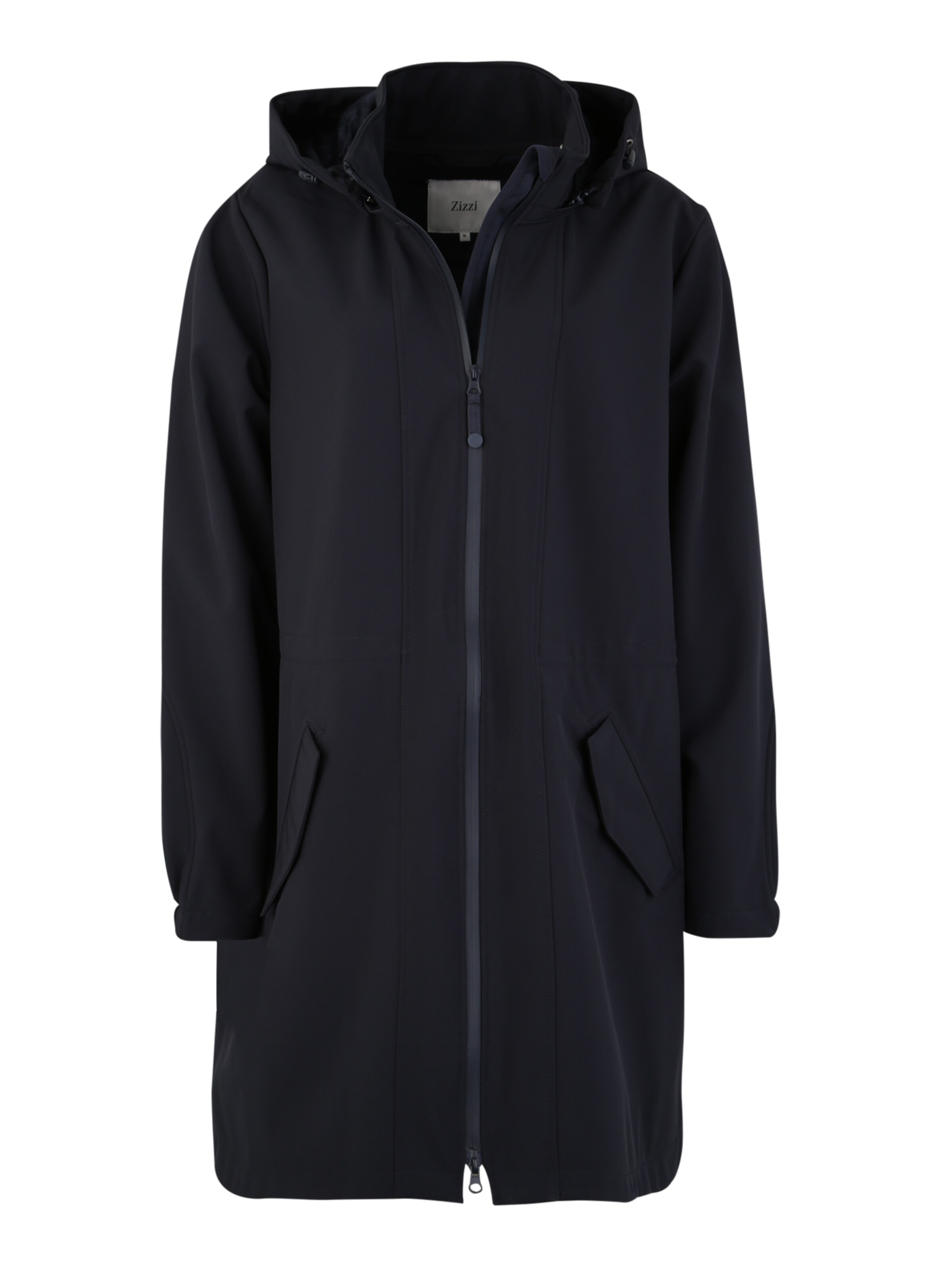 Zizzi - Functionele mantel in de kleur Donkerblauw
