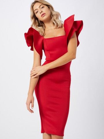 Boohoo Φόρεμα κοκτέιλ σε κόκκινο