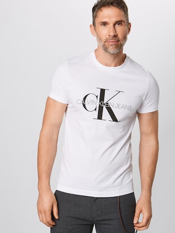 Calvin Klein Jeans Koszulka w kolorze biały: przód