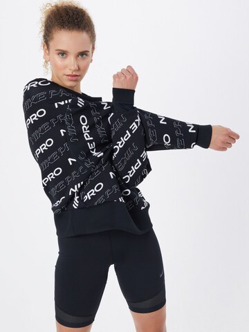 NIKE Sport sweatshirt i svart: framsida