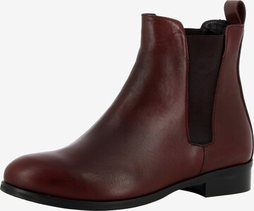 Chelsea Boots 'AURELIA' EVITA en rouge : devant