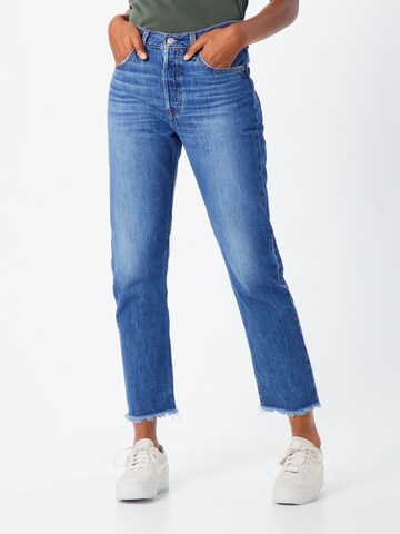 LEVI'S ® - regular Vaquero '501 Crop' en azul: frente