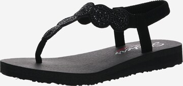 Tongs 'Stars & Sparkle' SKECHERS en noir : devant