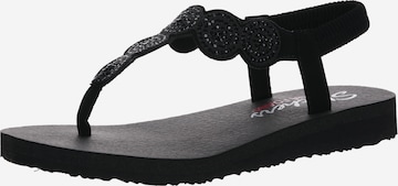 SKECHERS Zehentrenner 'Stars & Sparkle' in Schwarz: predná strana