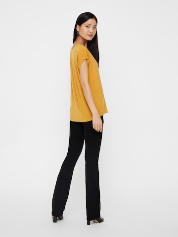 VERO MODA T-shirt 'VMAva' i gul: baksida