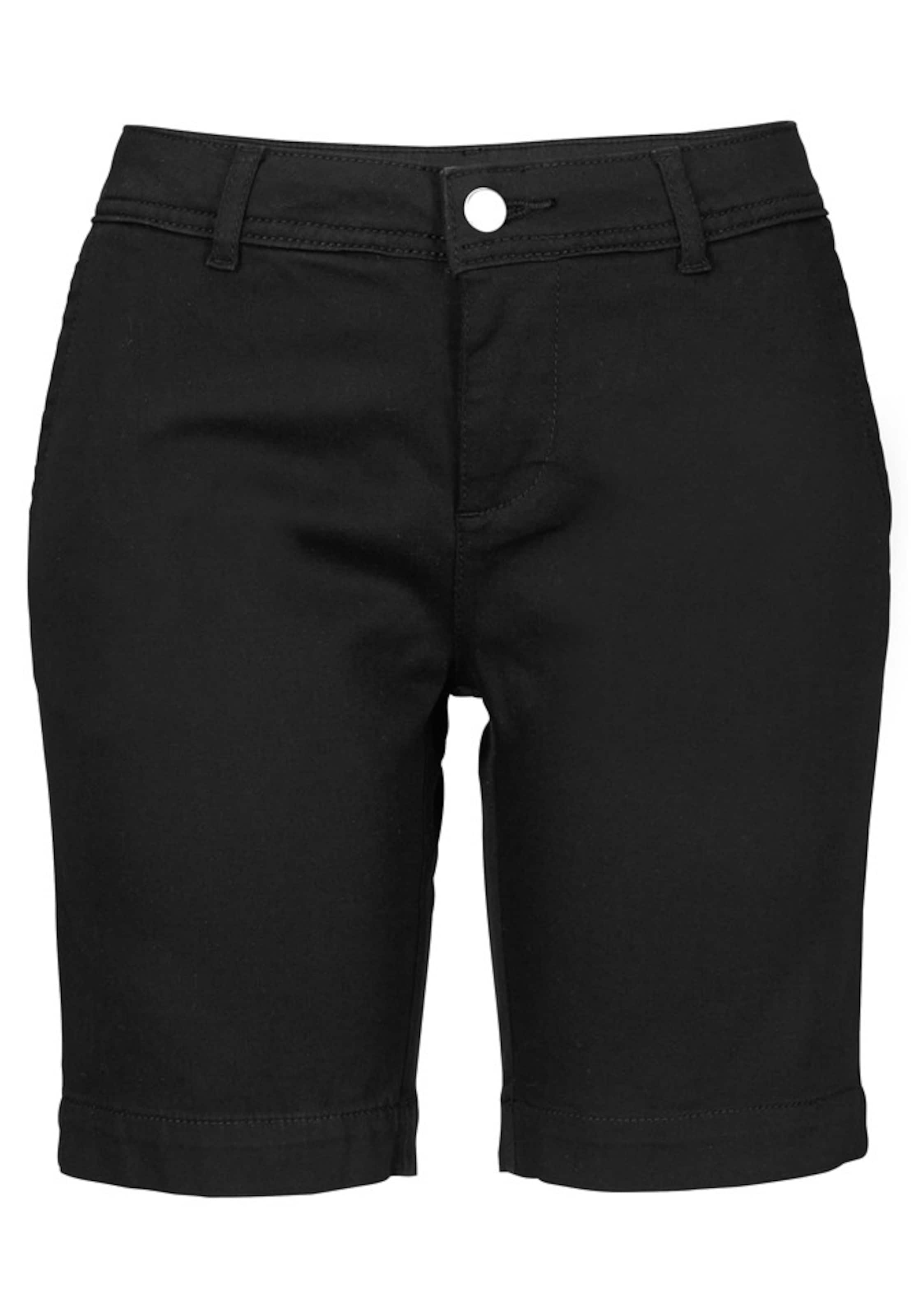 LASCANA Slimfit Byxa i svart: framsida