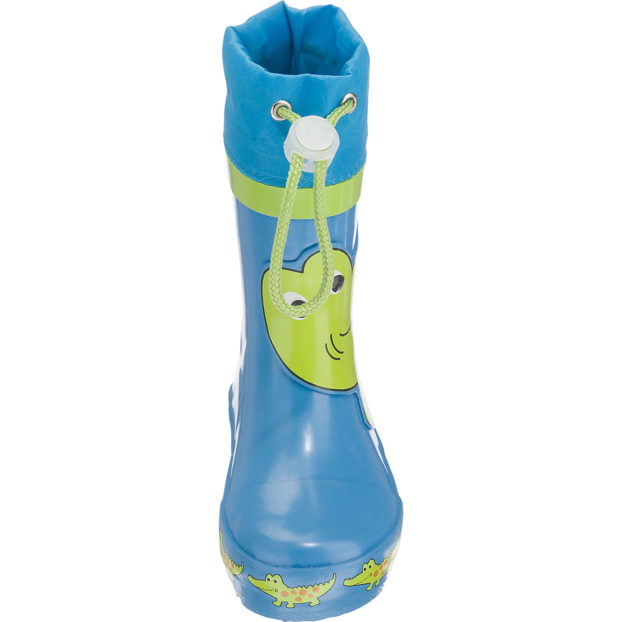 PLAYSHOES Rubber boot 'Krokodil' in Blue