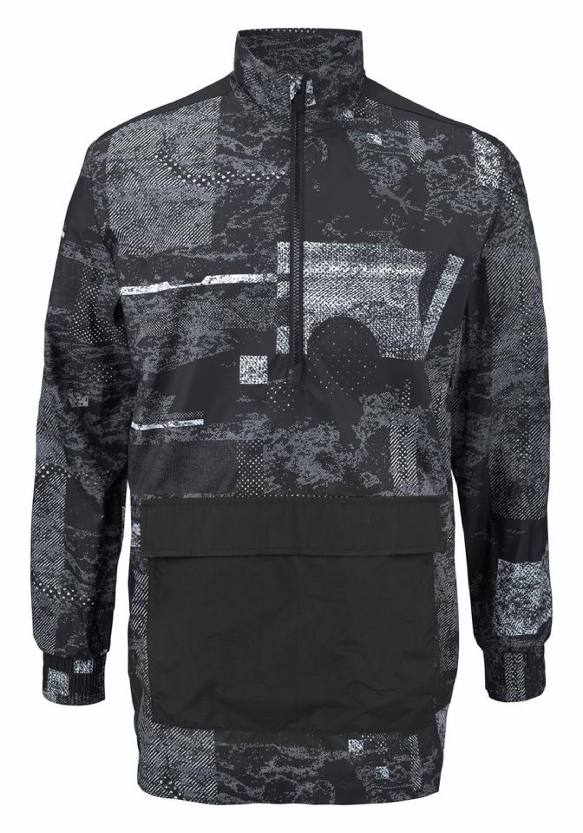 PUMA Athletic Jacket 'Energy Windbreaker' in Black: front