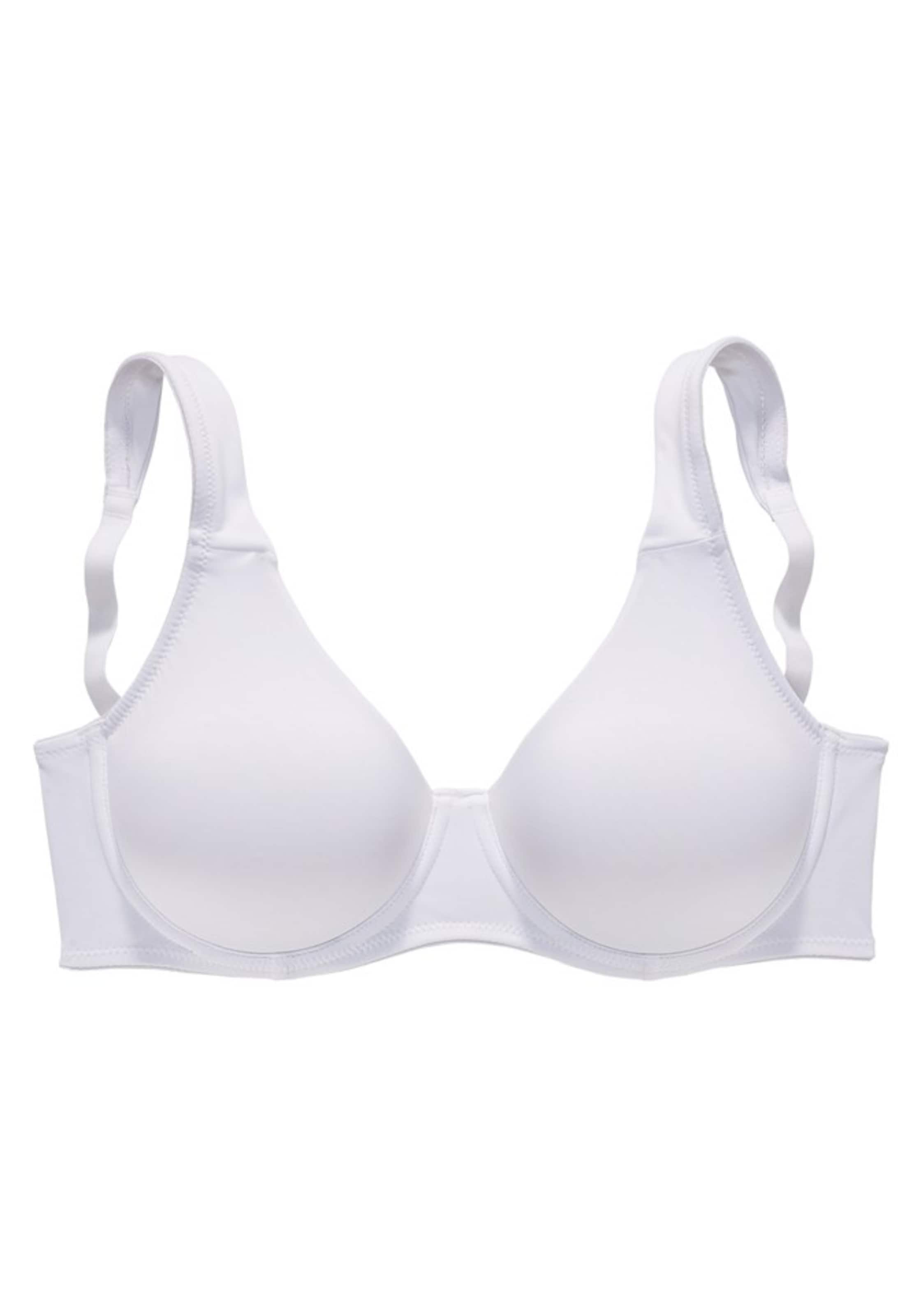 LASCANA T-shirt Minimizer i hvid: forside