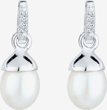 Boucles d'oreilles Elli DIAMONDS en blanc : devant