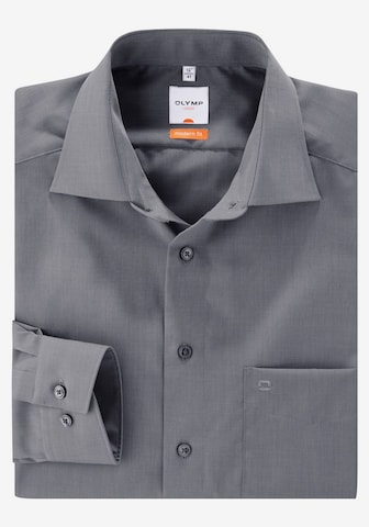 OLYMP Regular fit Button Up Shirt in Grey