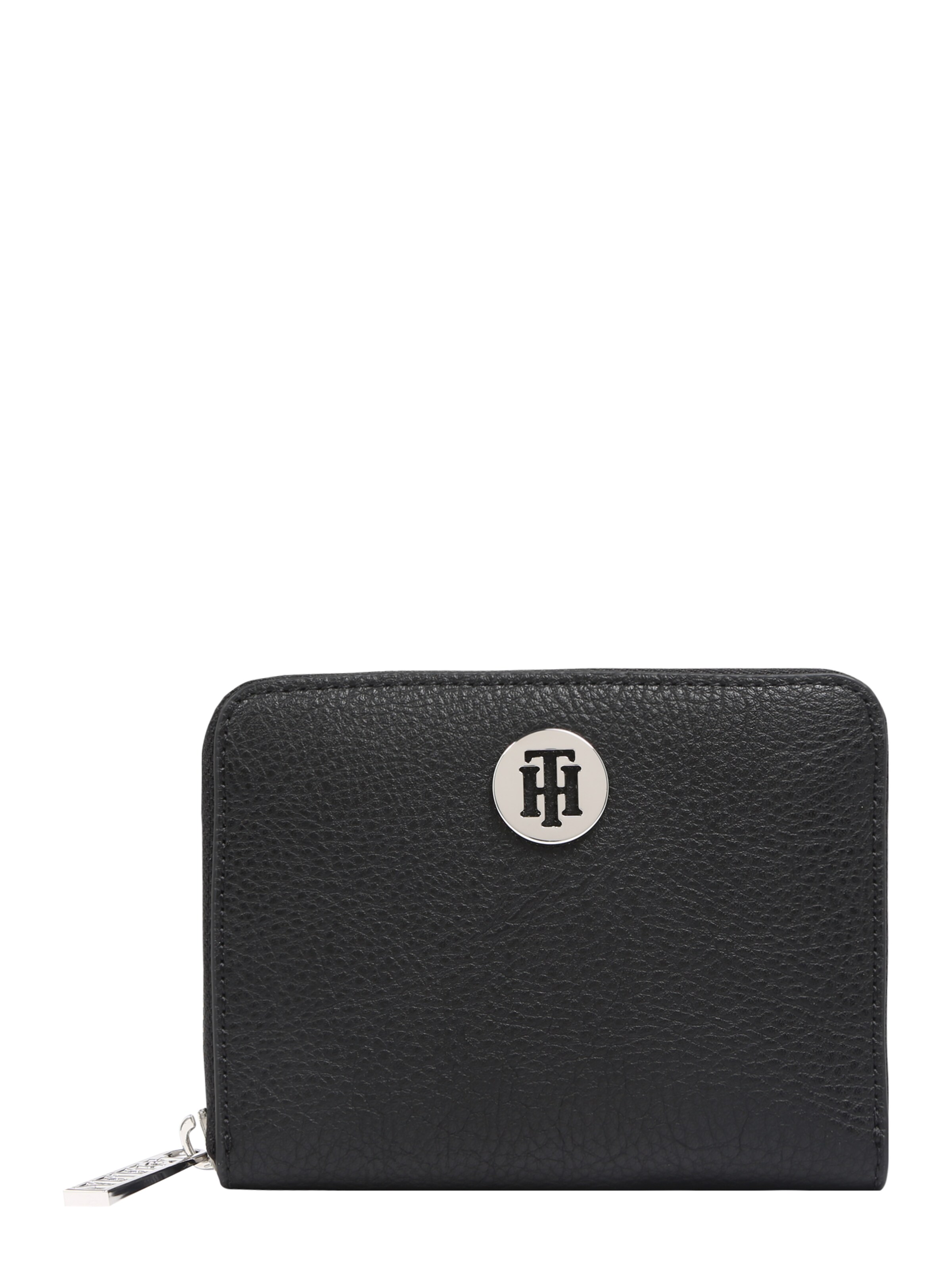 TOMMY HILFIGER - Portemonnee 'TH Core Compact ZA Wallet' in de kleur Zwart