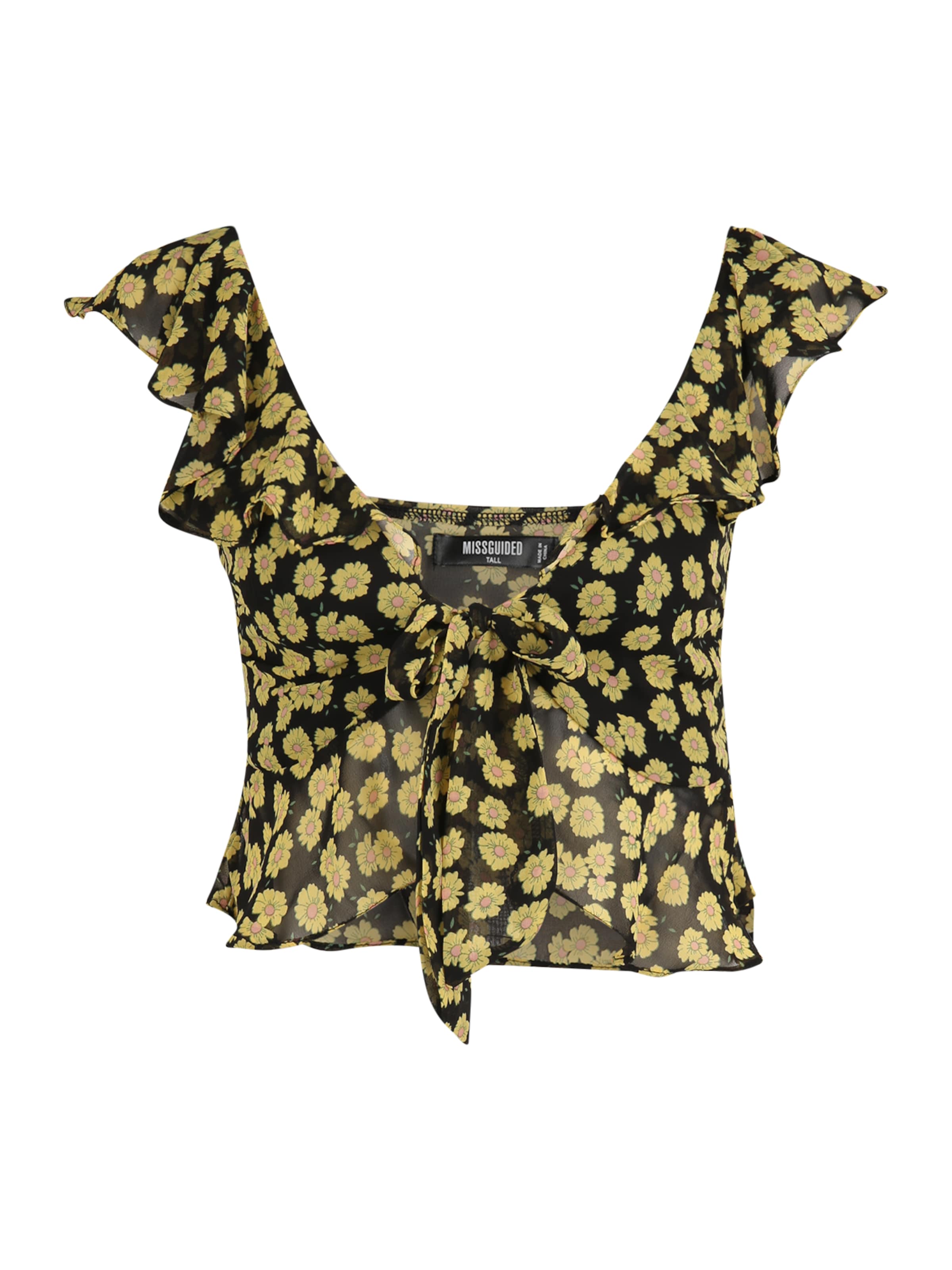 Missguided Tall - Top em preto: frente